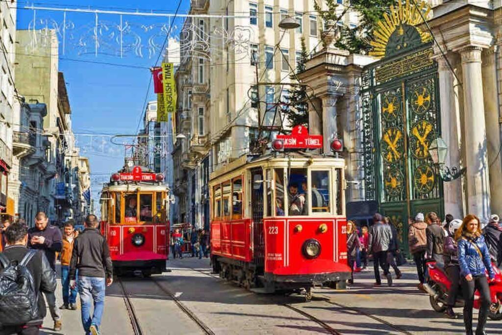 Historical Comfy Flat In Beyoglu Tophane, Galata Apartman Isztambul Kültér fotó